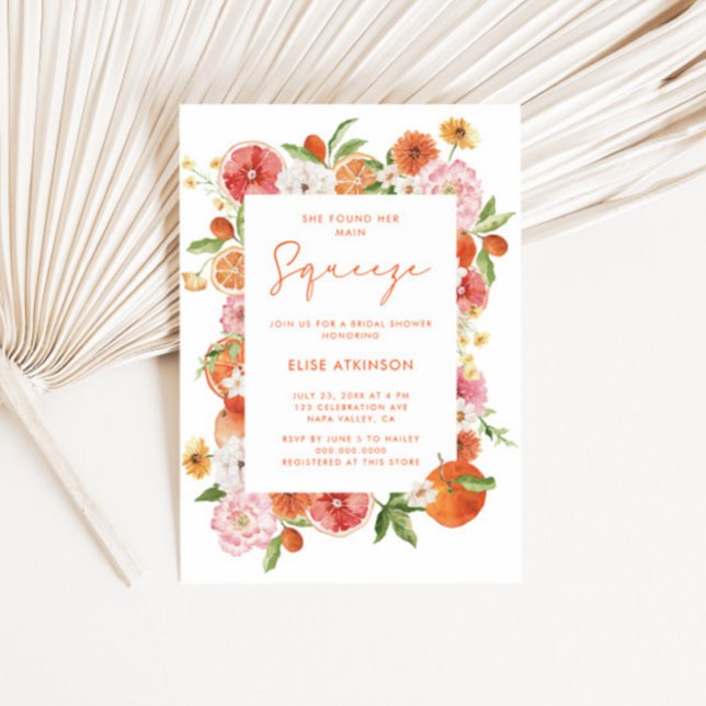 Invitación Ducha principal de novia floral (Subido por el creador)