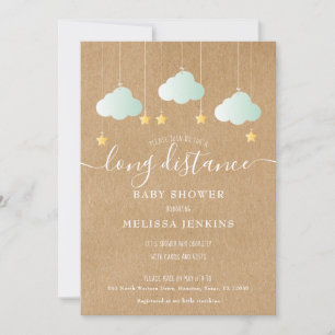 Invitación Ducha / Rociadura De Larga Distancia Por Correo