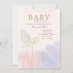 Invitación Ducha rosa y azul