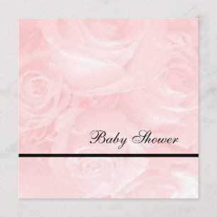 Invitación Ducha rosada del Rosa-Bebé