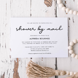 Invitación Ducha simple para novias por correo