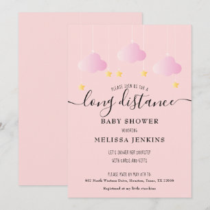 Invitación Ducha / Sprinkle de larga distancia por correo