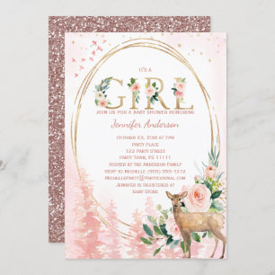 Invitación Ducha subió arbolado de la niña