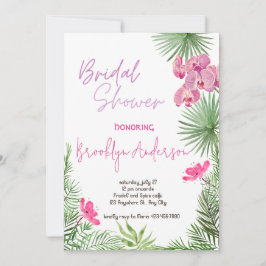 Invitación Ducha tropical de novias