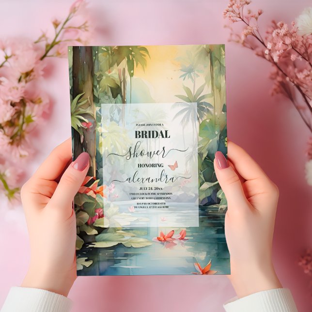 Invitación Ducha tropical de novias (Subido por el creador)