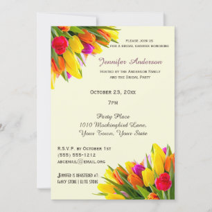 Invitación Ducha Tulip Bridal