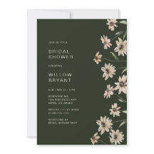 Ducha Verde Elegante Floral Bridal