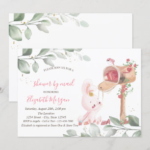 Invitación Ducha Virtual de Baby Rabbit