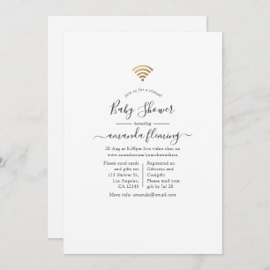 Invitación Ducha virtual de moda