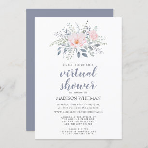 Invitación Ducha virtual floral