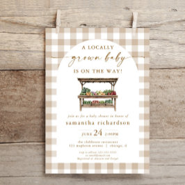 Invitación Duchada de bebé de agricultores locales sin género