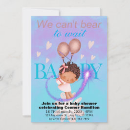 Invitación duchadora infantil juguetona