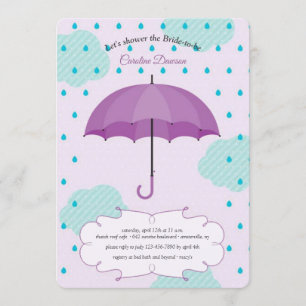 Invitación Duchas de abril Ducha de novia