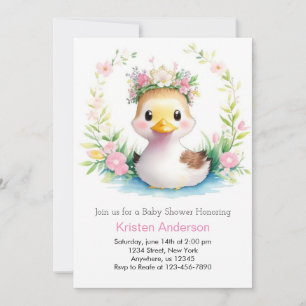 Invitación Duck Delight Baby Shower