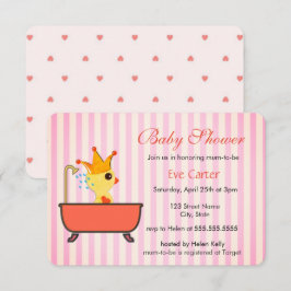 Invitación Ducking en un baño | Baby Shower