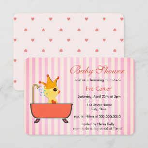 Invitación Ducking en un baño Baby Shower