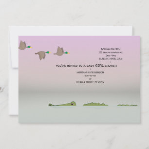 Invitación Ducks y Gator Personalizado Baby Shower