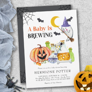 Invitación Duérmete está preparando Fiesta de Bebé Fantasma y