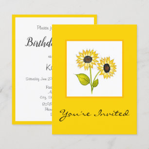 Invitación 'Duet del girasol'