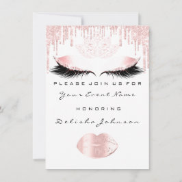 Invitación Dulce 16ª gasa Princesa Real Rosa Quinceanera