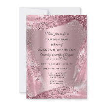 Dulce 16ª Rosa de Vestido de Diamante de Novias Qu