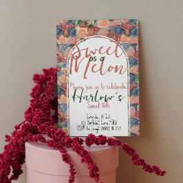 Invitación Dulce 16º dulce como melón - vibraciones de verano