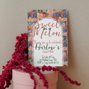 Invitación Dulce 16º dulce como melón - vibraciones de verano