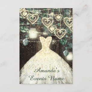 Invitación Dulce 16.º Confeti de oro Rústico Verde BRIDAL