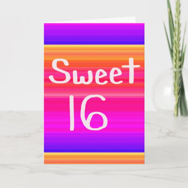 Invitación Dulce 16 Arcoiris (Anverso)