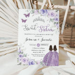 Invitación Dulce 16 Cumpleaños Princesas Florales Moradas Lil<br><div class="desc">Personalice esta encantadora invitación a los Dieciséis Años Dulce con su propia redacción fácil y rápidamente,  simplemente pulse el botón personalizar para reorganizar y formatear el estilo y la ubicación del texto. ¡Artículos coincidentes disponibles en la tienda! c) El estudio Happy Cat Studio</div>