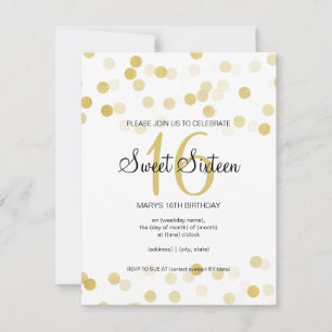 Invitación Dulce 16 Luces Purpurinas de Relieve metalizado do