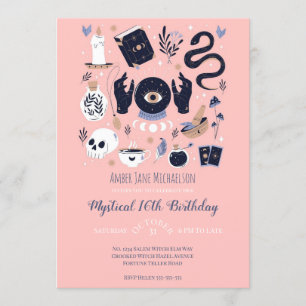Invitación Dulce 16 Magia 16 cumpleaños Teller quístico