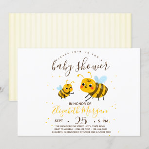 Invitación Dulce Abejorro, Fiesta de Bienvenida de Rayitas Be