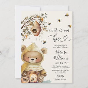Invitación Dulce acuarela como puede ser Baby Shower