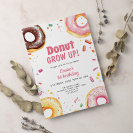 Invitación Dulce acuarela Donuts 1º cumpleaños
