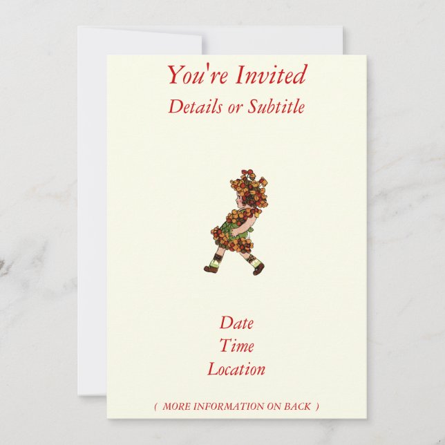 Invitación Dulce amargo (Anverso)