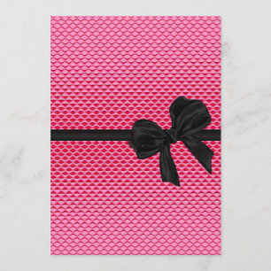 Invitación Dulce arco rosado atractivo del negro del