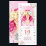 Invitación Dulce arcoiris rosado 16 fiesta de cumpleaños de f<br><div class="desc">Pink Rainbow Sweet 16 Modern Photo Birthday Party Invitation incluye una invitación unica y dulce de 16 fiestas. Es perfecto para invitar a familiares y amigos a su celebración. Descarga y envía esto a tus invitados o haz que se impriman para que salgan por correo o ambos. Cuto, moderno y...</div>
