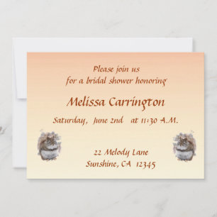 Invitación Dulce ardilla Bridal Shower