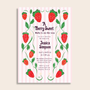 Invitación Dulce Arte Cute Nouveau Fiesta de Bebé