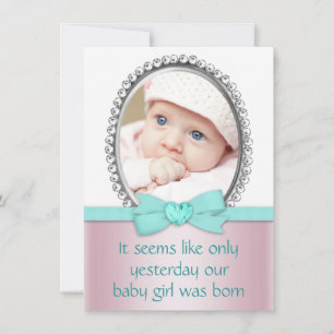 Invitación Dulce azul rosa y Verde azulado 16 Fiesta