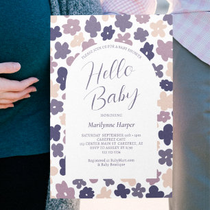 Invitación Dulce Baby Shower Boho Daisy