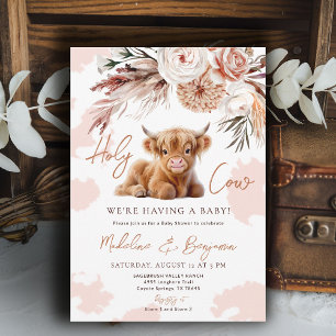 Invitación Dulce Baby Shower Country Western de Vaquero