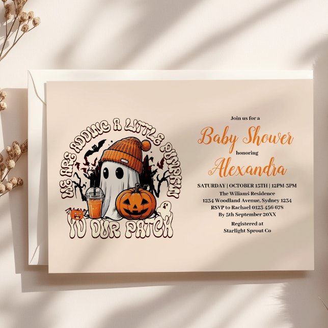 Invitación Dulce Baby Shower de Halloween (Subido por el creador)