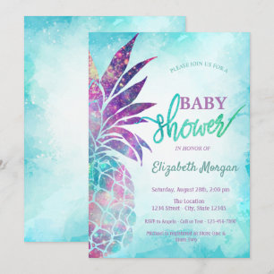 Invitación Dulce Baby Shower de Piña