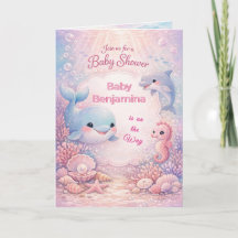 Dulce Bajo el Mar Shower de Bebé Niña Océano Rosa