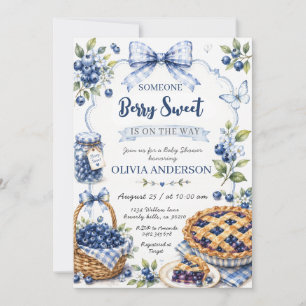 Invitación Dulce bebé de arándano Baby Shower