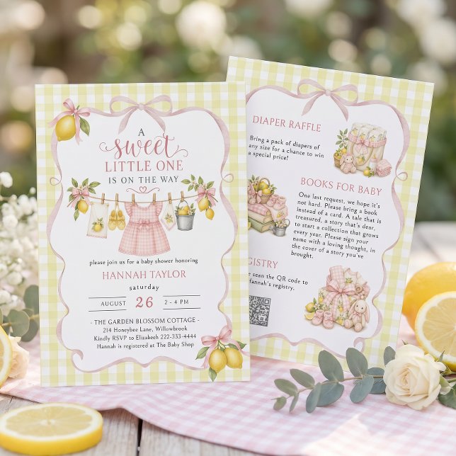 Invitación Dulce Bebé Limón Shower de Bienvenida (Subido por el creador)