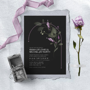 Invitación Dulce Boda de Arco Floral Lilac ID998