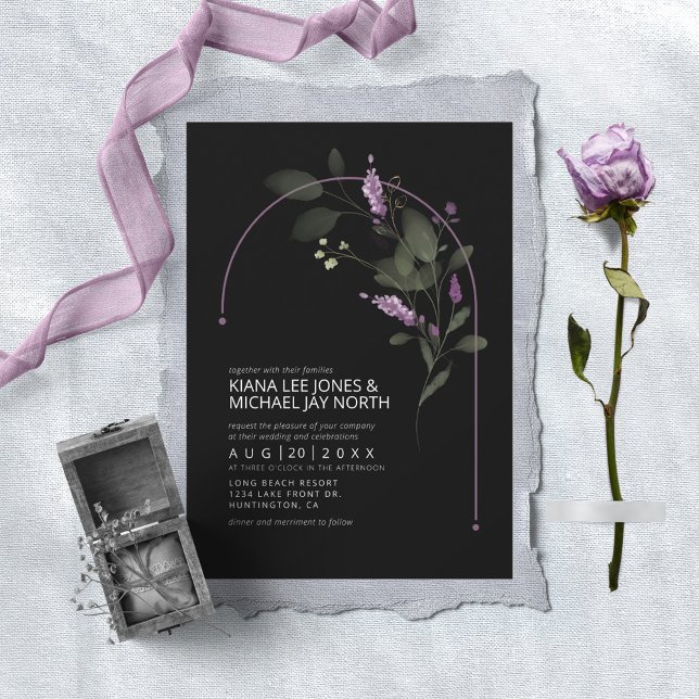 Invitación Dulce Boda de Arco Floral Lilac ID998 (Subido por el creador)